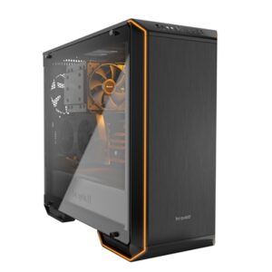 be quiet! Dark Base 700 Case, Black, Mid Tower, 2 x USB 3.2 Gen 1 Type-A / 1 x USB 3.2 Gen 2 Type-C, Tempered Glass Side WIndow Panel, External RGB LED Lighting, 2 x Silent Wings 3 140mm Black PWM Fans Included - Image 2