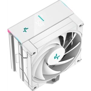 DeepCool AK400 Digital CPU Cooler, White, 1x 120mm Fan, Single Tower, ARGB, 4x Direct Touch Copper Heatpipes, Intel/AMD - Image 2