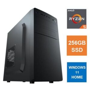 Spire MATX Tower PC, Vida Business Case, Ryzen 5 5600G, 8GB 3200MHz, 256GB SSD, Bequiet 550W, No Optical, KB & Mouse, Windows 11 Home - Image 2