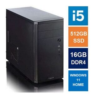 Spire MATX Tower PC, Fractal Core 1100 Case, i5-12400, 16GB 3200MHz, 512GB SSD, Bequiet 550W, No Optical, KB & Mouse, Windows 11 Home - Image 2