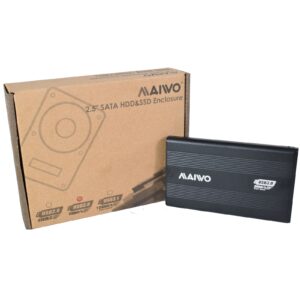 Maiwo 2.5 Inch External Hard Drive Enclosure, USB 3.0, 5Gbps, Black, For SATA III HDD/SSD - Image 3