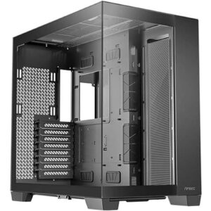 ANTEC Constellation C8 Dual Chamber Case, Gaming, Black, Full Tower, 2 x USB 3.0 / 1 x USB Type-C, Seamless Left and Front Tempered Glass Side Panel, E-ATX, ATX, Micro ATX, ITX - Image 3