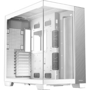 Antec Constellation C8 Aluminum White - Premium Full-View PC Case with Vertical Cooling, Dual Chamber Design, and Extensive Radiator Support - Image 3