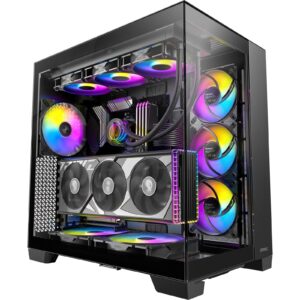 Antec Constellation C8 ARGB Full Tower Case - Premium Design, Dual Chamber Cooling, Tempered Glass Panels, and Advanced Connectivity - Image 3