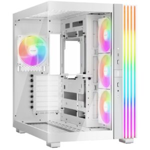 be-quiet! Light Base 600 LX, White, Midi-Tower ATX Case, Massive ARGB LED Strip, Full Windowed Design, 4x Light Wings LX 120mm PWM fans included - Image 3