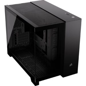 Corsair 2500X Mid-Tower Dual Chamber PC Case - Black, Tempered Glass, M-ATX Support, High Airflow Design, Cable Management, Dust Filters High Airflow Design - Image 3