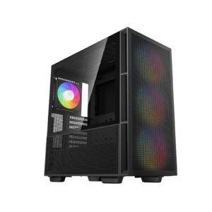 DeepCool CH560, Black, Mid Tower Gaming Case, Tempered Glass, 4x ARGB Fans, E-ATX/ATX/MicroATX - Image 3