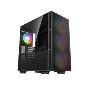 DeepCool CH560, Black, Mid Tower Gaming Case, Tempered Glass, 4x ARGB Fans, E-ATX/ATX/MicroATX - Image 2