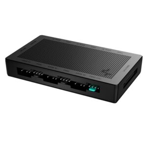 DeepCool SC790 2-in-1 Addressable RGB & PWM Fan Hub, 6-Port, Connect up to 6 PWM ARGB 3-Pin Fans Simultaneously While Occupying Minimal Motherboard Headers, Magnetic for Easy Installation - Image 2