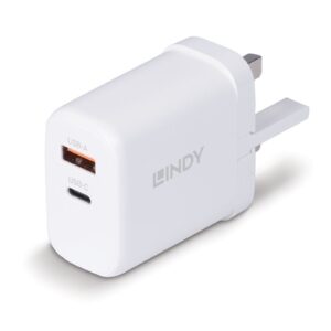 LINDY 73429 65W USB Type A & C GaN Charger UK Plug - Image 3