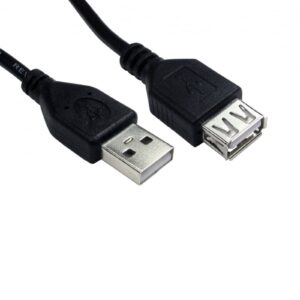 TARGET 99CDL2-023 Data Cable, USB 2.0 Type-A (M) to USB 2.0 Type-A (F), 3m Black, USB Extension Cable, OEM Polybag Packaging - Image 3