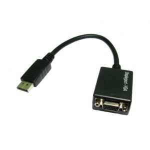 TARGET HDHDPORT-VGACAB Converter Adapter, DisplayPort 1.2 (M) to VGA (F), 0.15m Cabled Adapter, Black, 2048x1152 Max Resolution Support, Supports up 1080p at 50/60hz - Image 3