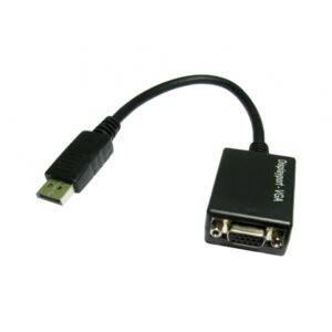 TARGET HDHDPORT-VGACAB Converter Adapter, DisplayPort 1.2 (M) to VGA (F), 0.15m Cabled Adapter, Black, 2048x1152 Max Resolution Support, Supports up 1080p at 50/60hz - Image 2