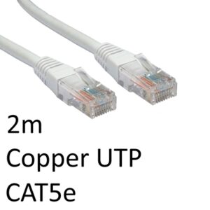 RJ45 (M) to RJ45 (M) CAT5e 2m White OEM Moulded Boot Copper UTP Network Cable - Image 2