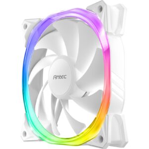 Antec Fusion Case Fan 120mm ARGB, White, Upto 2000RPM, 57.93CFM Airflow, 31.24dB Max, 4-pin PWM 3-pin LED - Image 3