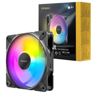 Antec Tranquil 120mm ARGB PWM Fan - Quiet and Efficient Cooling with Addressable RGB Lighting - Image 2