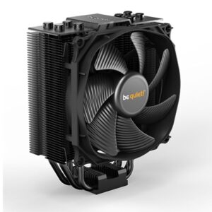 be quiet! Dark Rock Slim Fan CPU Cooler, Universal Socket, Silent Wings 3 120mm PWM Black Cooling Fan, 1500RPM, 4 Heat Pipes, 180W TDP, Compact Construction to Stop Blocking Memory Slots, Intel LGA 1700 & AMD AM5 Compatible - Image 2