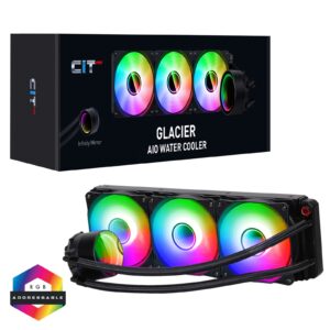 CIT PRO Glacier 360mm ARGB AIO Water Cooler Liquid Cooling System - Image 3