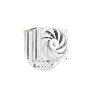 DeepCool AK620 Digital CPU Cooler, White, 2x 120mm Fan, Dual Tower, ARGB, 6x Direct Touch Copper Heatpipes, Intel/AMD - Image 2