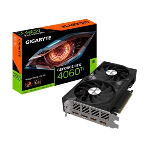 Gigabyte NVIDIA GeForce RTX 4060 Ti WINDFORCE OC 8G Graphics Card, 8GB GDDR6, 4352 CUDA Cores, 2550 MHz Core Clock, Dual Fan, 2x DisplayPorts / 2x HDMI Ports - Image 3