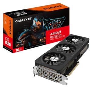 Gigabyte AMD Radeon RX 7600 XT GAMING OC Graphics Card, 16GB GDDR6, 2048 Streams, 2810 MHz Boost Clock, Triple Fan, RGB, 2x DisplayPorts / 2x HDMI Ports - Image 2