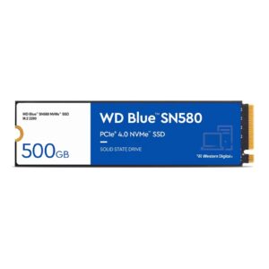 WD Blue SN580 (WDS500G3B0E) 500GB NVMe SSD, M.2 Interface, PCIe Gen4, 2280, Read 4000MB/s, Write 3600MB/s, 5 Year Warranty - Image 3