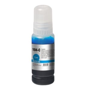 InkLab 104 Epson Compatible EcoTank Cyan Ink Bottle - Image 2