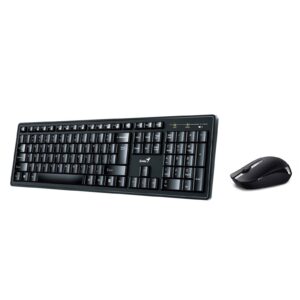 Genius KM-8200 Wireless Smart Keyboard and Mouse Combo Set, Customizable Function Keys, Multimedia, Full Size UK Layout and Optical Sensor Mouse, 1000dpi, designed for Home or Office - Image 3