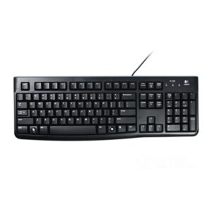 Logitech K120 Wired Keyboard for Windows, USB Plug-and-Play, Full-Size, Spill-Resistant, Curved Space Bar, Compatible with PC and Laptop, QWERTY UK English Layout, Black - Image 2