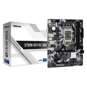 Asrock B760M-HDV/M.2 D4, Intel B760, 1700, Micro ATX, 2 DDR4, VGA, HDMI, DP, GB LAN, PCIe4, 2x M.2 - Image 3