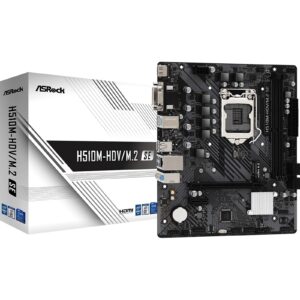 ASRock H510M-HDV/M.2 SE Intel 1200 Socket Motherboard, Micro-ATX, 2x DDR4 Slots, 1x M.2 Socket, GbE LAN, 1x D-Sub / 1x DVI-D / 1x HDMI Port - Image 3