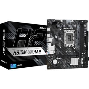 ASRock H610M-H2/M.2 Intel 1700 Socket Motherboard, Micro-ATX, 2x DDR4 Slots, 1x M.2 Socket, GbE LAN, 2x HDMI Port - Image 3