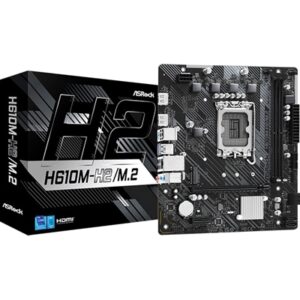 ASRock H610M-H2/M.2 Intel 1700 Socket Motherboard, Micro-ATX, 2x DDR4 Slots, 1x M.2 Socket, GbE LAN, 2x HDMI Port - Image 2