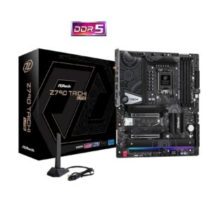 ASRock Z790 Taichi Lite Intel 1700 Socket Motherboard, E-ATX, 4x DDR5 Slots, 6x M.2 Sockets, 2x USB-C Port, Fitted I/O Shield, 2.5GbE LAN, Wi-Fi 6E, 1x HDMI Port / 2x Thunderbolt - Image 3