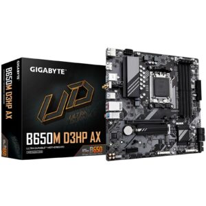 Gigabyte B650M D3HP AX Ultra Durable AMD AM5 Socket Motherboard, Micro-ATX, 4x DDR5 Slots, 2x M.2 Sockets, 2x USB-C Port, 2.5GbE LAN, Wi-Fi 6E, 2x DisplayPorts / 1x HDMI Port - Image 3