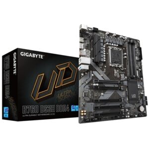 Gigabyte B760 DS3H DDR4 Ultra Durable Intel 1700 Socket Motherboard, ATX, 4x DDR4 Slots, 2x M.2 Sockets, 2x USB-C Port, GbE LAN, 1x DisplayPort / 1x HDMI Port - Image 2