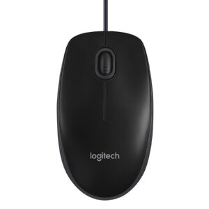 Logitech B100 Wired USB Mouse, 3-Buttons, 1000dpi and Optical Tracking, Ambidextrous Design for PC, Mac and Laptop, Black - Image 3