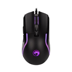 Marvo Scorpion M292-BK Gaming Mouse, USB, 7 LED Colours, Adjustable up to 8000 DPI, Ergonomic Design, Gaming Grade Optical Sensor with 7 Programmable Buttons, Matte Black - Image 3