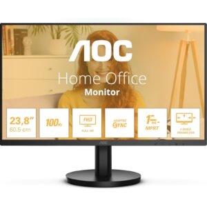 AOC 24B3HA2 23.8 Inch Full HD IPS Monitor, WLED, VGA, HDMI, Speakers, VESA, 100Hz, 1ms, Speakers, Internal PSU - Image 3