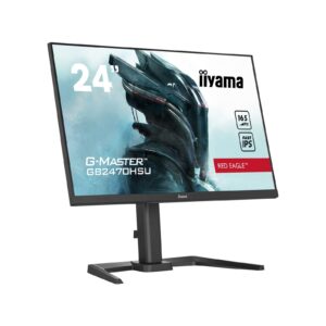 iiyama G-Master Red Eagle 23.8 Inch Gaming Monitor GB2470HSU-B5, Height Adjustable, Full HD, 165Hz, 0.8ms, FreeSync, HDMI, Display Port, USB Hub - Image 3