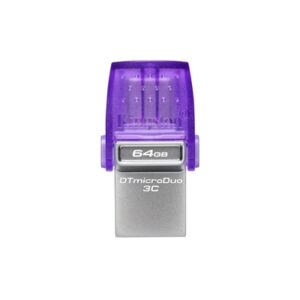 Kingston DataTraveler DTDUO3CG3/128GB 64GB MicroDuo USB OTG Flash Drive, 3C, USB-C and Type A - Image 2