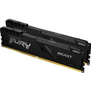 Kingston FURY Beast 16GB (2 x 8GB) 3200MHz DDR4 DIMM System Memory Black Heatsink - Image 2