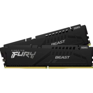 Kingston FURY Beast 64GB (2 x 32GB) 6000MHz DDR5 DIMM System Memory Black Heatsink - Image 2