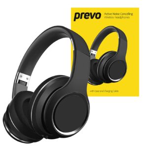 Prevo A6-ANC Active Noise Cancelling (ANC) Wireless Headphones with Bluetooth 5.4, True Wireless Stereo (TWS) Sound, Automatic Pairing & Handsfree Calls, with Case & Charging Cable - Image 3