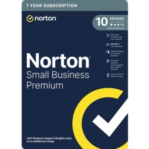 Norton Small Business Premium, Antivirus Software, 10 Devices, 1-year Subscription, Includes 500GB of Cloud Storage, Dark Web Monitoring, Private Browser, 24/7 Business Support, VPN and Driver Updater, Activation Code by email - ESD - Image 2