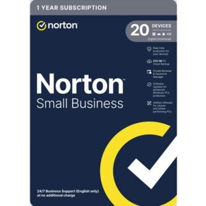 Norton Small Business, Antivirus Software, 20 Devices, 1-year Subscription, Includes 250GB of Cloud Storage, Dark Web Monitoring, Private Browser, 24/7 Business Support, Activation Code by email - ESD - Image 2