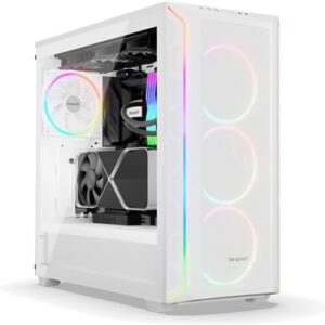 be quiet! Shadow Base 800 FX ARGB White Mid Tower Chassis, Addressable RGB LEDs, 4x 140mm Fans, mITX/mATX/ATX/EATX - Image 2