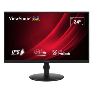 Viewsonic VA2408-HDJ 24 Inch IPS Monitor, Full HD, 100Hz, 5ms, VGA, HDMI, Display Port, Height Adjust, Pivot, Swivel, Int PSU, VESA - Image 2