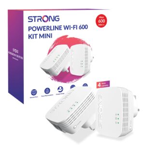 Strong POWERLWF600DUOMINIUK AV600 Mini WI-FI Powerline Kit (2 Pack) - Image 3