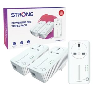 Strong POWERL600TRIUKV2 AV600 Passthrough Powerline Kit Triple Pack (3 Pack) - Image 2